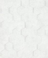 Виниловые обои на флизелиновой основе Marburg Loft Superior 34107 Белый Геометрия, Белый, Германия