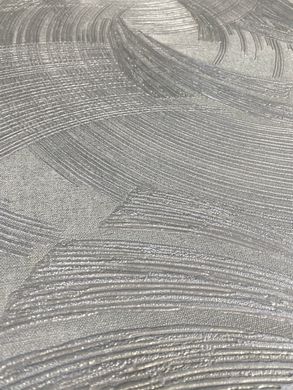 Вінілові шпалери на флізеліновій основі Decori&Decori Damasco Reale 73442 Срібний Абстракція
