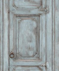 Виниловые обои на флизелиновой основе Ugepa Home L11711 Бирюзовый Двери, Франция