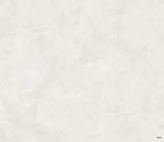 Вінілові шпалери на флізеліновій основі Grandeco Time 2025 TI2101 Білий Листя, Бельгія
