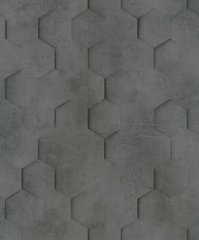 Вінілові шпалери на флізеліновій основі Marburg Loft Superior 34111 Чорний Геометрія, Черный, Німеччина