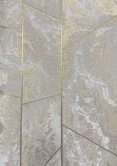 Вінілові шпалери на флізеліновій основі Decori&Decori Carrara 2 83643 Золотий Геометрія, Італія