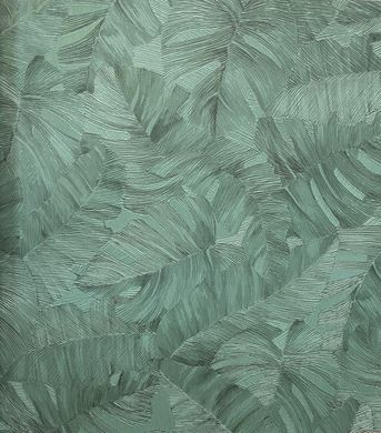 Вінілові шпалери на флізеліновій основі Grandeco Time 2025 TI2107 Зелений Листя, Бельгія