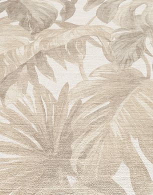 Виниловые обои на флизелиновой основе Erismann Forest Dreams 12265-02 Бежевый Листья (1 метр)
