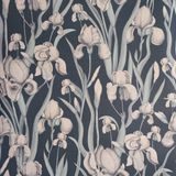 Вінілові шпалери на флізеліновій основі Decoprint Elisir EL21026 Синій Квіти (53 см), Бельгія