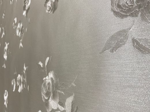 Вінілові шпалери на флізелиновій основі AS Creation Goldline 38043-3 Сірий Троянди (106см), Сірий, Німеччина