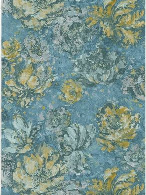 Вінілові шпалери на паперовій основі Emiliana Parati Forme 44908 Синий Цветы, Синий, Італія