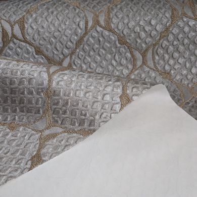 Виниловые обои на флизелиновой основе Emiliana Parati Bukhara 82760 Серый Узор (1 метр)