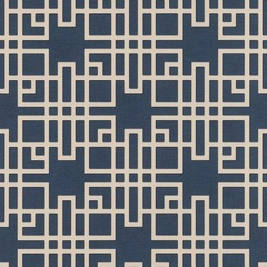 Вінілові шпалери на флізеліновій основі Rasch Kimono 409253, Синий, Німеччина