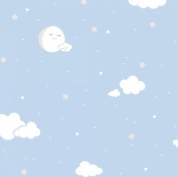 Бумажные обои ICH Lullaby 221-1, Голубые, Испания