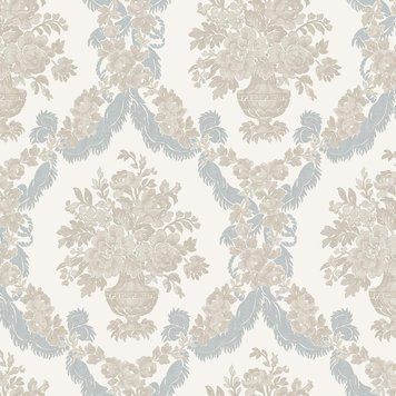 Вінілові шпалери на флізеліновій основі Parato I Damaschi 23626, Сірий, Італія