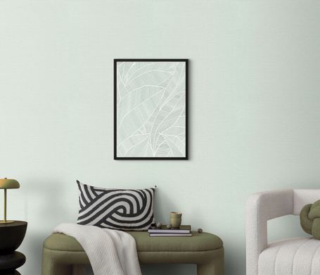 Виниловые обои на флизелиновой основе Erismann Fashion for Walls 5 12257-18 Бирюзовый Рогожка (1 метр)