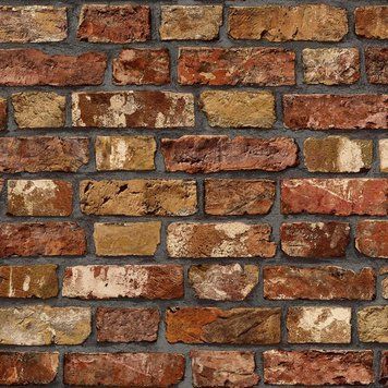 Вінілові шпалери на флізеліновій основі AdaWall Roka 23104-4 Коричневий Під цеглу