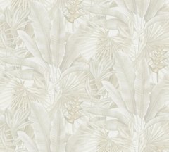 Вінілові шпалери на флізеліновій основі AS Creation Della Natura 39676-4 Бежевий Листя