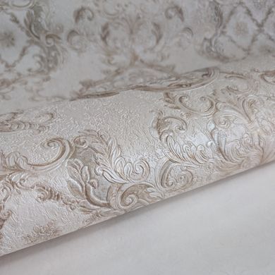 Виниловые обои на флизелиновой основе Decori Decori Amore 82861 Кремовый Дамаск (1 метр)