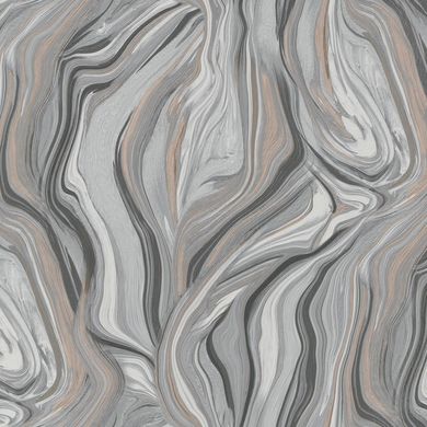 Вінілові шпалери на флізеліновій основі Grandeco Illusion A59205 Сірий Абстракція, Бельгія