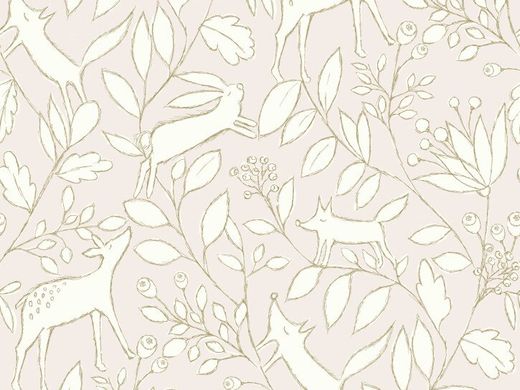 Вінілові шпалери на флізеліновій основі BN International Doodleedo 220791, Розовый