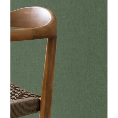 Виниловые обои на флизелиновой основе Caselio Linen 2 LNI103227970 Зеленый Однотон