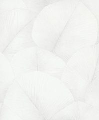 Виниловые обои на флизелиновой основе Marburg Kumano 34557 Белый Листья
