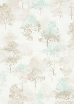 Виниловые обои на флизелиновой основе Erismann Forest Dreams 12264-02 Бежевый Деревья (1 метр)