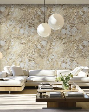 Виниловые обои на флизелиновой основе Emiliana Parati Carrara Best CB85607 Золотой Штукатурка