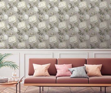 Виниловые обои на флизелиновой основе Essentials Decoprint EE22536, Белый, Бельгия