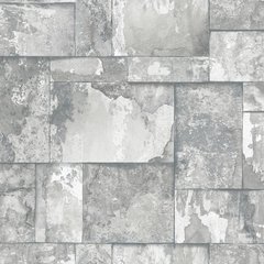 Вінілові шпалери на флізеліновій основі AdaWall Roka 23106-1 Сірий Під камінь