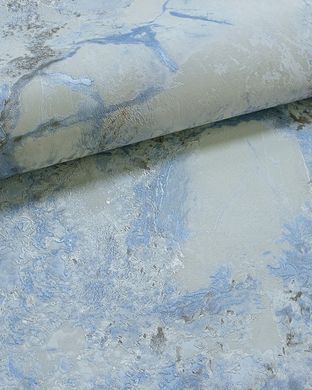Виниловые обои на флизелиновой основе Emiliana Parati Carrara Best CB85602 Голубой Под мрамор