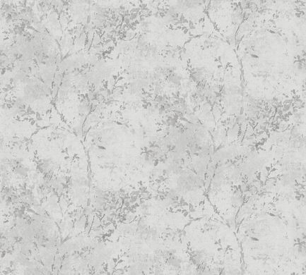 Виниловые обои на флизелиновой основе AS Creation Della Natura 39677-4 Серый Листья