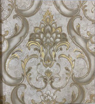 Вінілові шпалери на флізеліновій основі Decori&Decori Damasco Reale 73403 Бежевий Вензель
