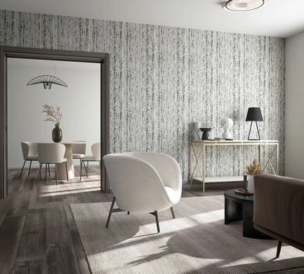 Вінілові шпалери на флізеліновій основі Marburg Travertino 33050 Сірий Під цеглу