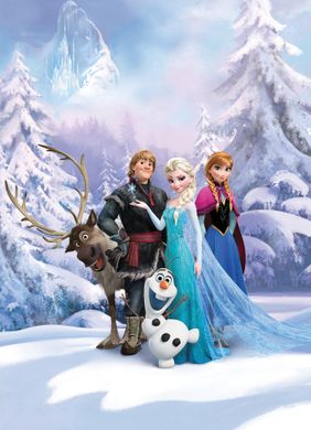 Фотошпалери на паперовій основі Komar Disney 4-498 Frozen Winter Land