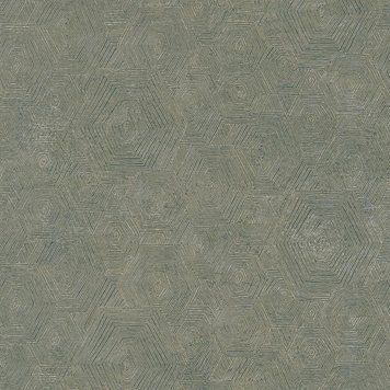 Виниловые обои на флизелиновой основе A.S.Creation My Home. My Spa 38698-4 Зеленый Геометрия, Зеленый, Германия