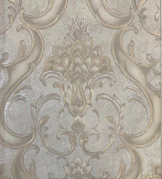 Вінілові шпалери на флізеліновій основі Decori&Decori Damasco Reale 73406 Бежевий Вензель