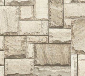 Вінілові шпалери на флізеліновій основі Yuanlong Piedra 22-012, Бежевый, Китай