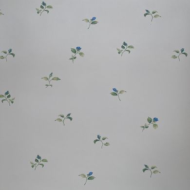 Вінілові шпалери на паперовій основі Limonta Gardena 52718 Блакитний Троянди