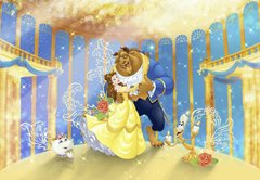 Фотообои на бумажной основе Komar Disney 8-4022 Beauty and the Beast