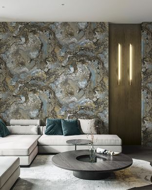 Виниловые обои на флизелиновой основе Emiliana Parati Carrara Best CB82663 Серый Под мрамор
