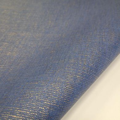 Виниловые обои на флизелиновой основе Caselio Linen 2 LNI103236032 Синий Однотон