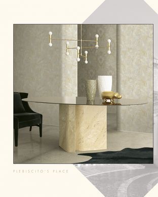 Виниловые обои на флизелиновой основе Emiliana Parati Carrara Best CB83632 Бежевый Штукатурка