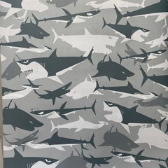 Паперові еко шпалери York Disney DK7696 Сірий Акули