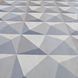 Вінілові шпалери на флізеліновій основі Decoprint Urban Concrete UC21332 Синій Геометрія (53 см)