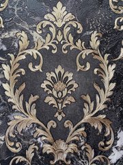 Вінілові шпалери на флізеліновій основі Decori&Decori Carrara 2 83611 Чорний Візерунок