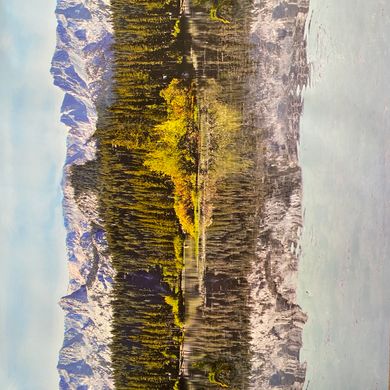 Вінілові шпалери на флізеліновій основі Ugepa Horizons L59501 Бакитний Природа, Франція