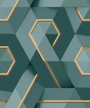 Виниловые обои на флизелиновой основе Ugepa Onyx M35411, Зеленый, Франция