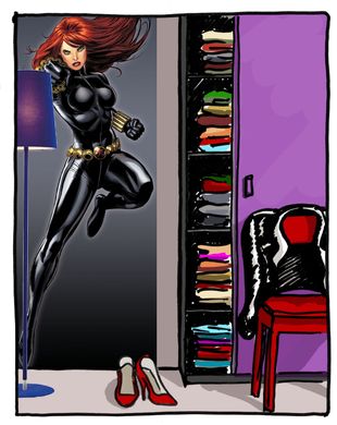 Фотообои на бумажной основе Komar Marvel 1-430 Black Widow