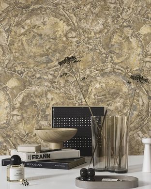 Виниловые обои на флизелиновой основе Emiliana Parati Carrara Best CB85615 Коричневый Штукатурка