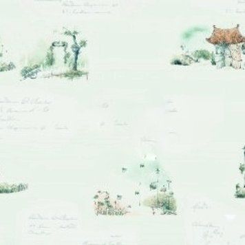 Виниловые обои на флизелиновой основе Yuanlong Seino 18093, Зеленый, Китай