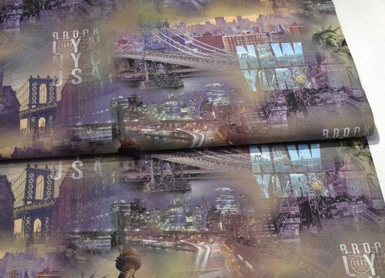 Вінілові шпалери на флізеліновій основі ArtGrand Dinastia 833DN39 Бузковий Місто (106см)