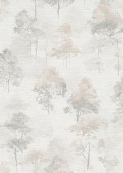 Виниловые обои на флизелиновой основе Erismann Forest Dreams 12264-37 Бежевый Деревья (1 метр)